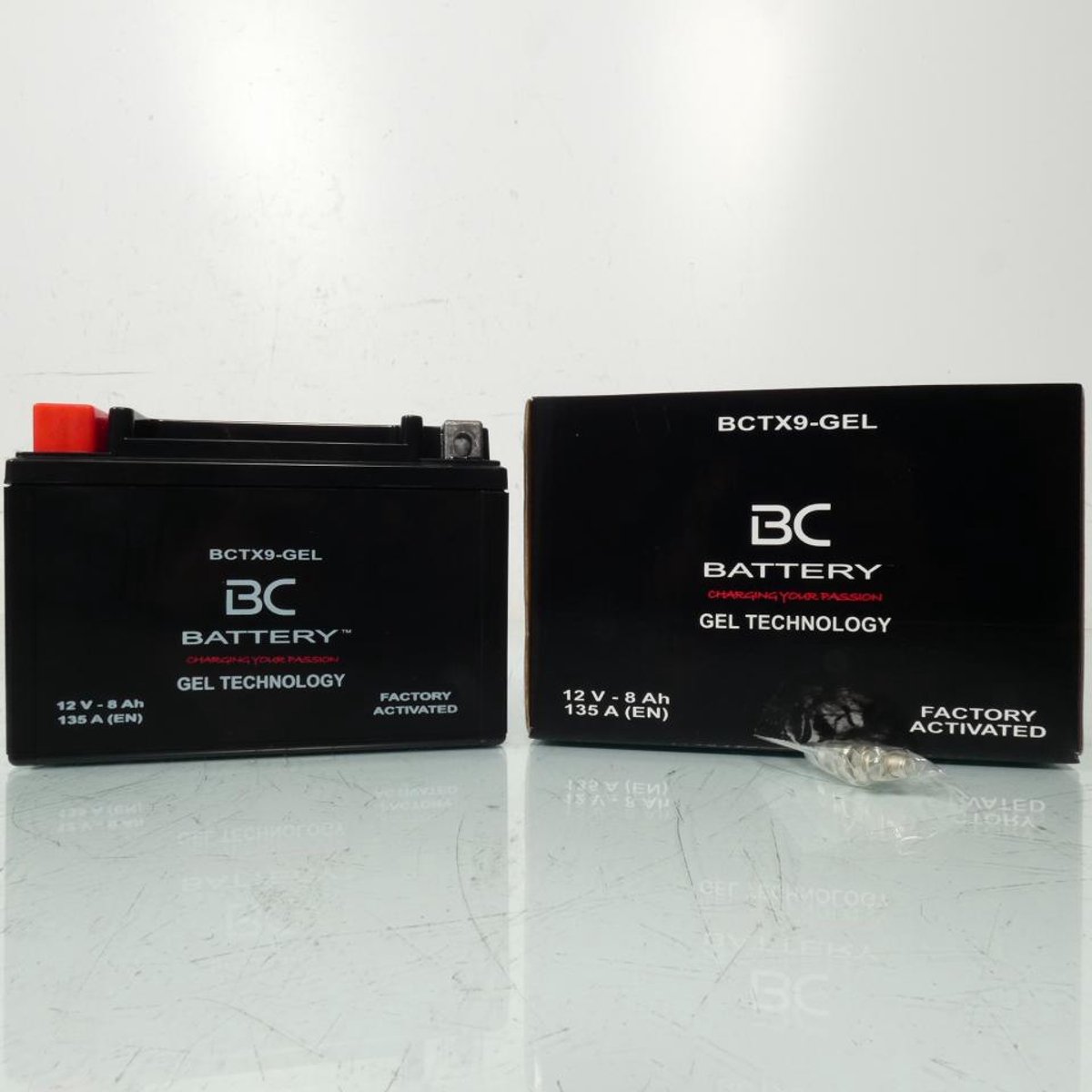 Batterie SLA BC Battery pour Moto Honda 400 Cb F 1989 à 2020 YTX9 / 12V 8Ah Neuf