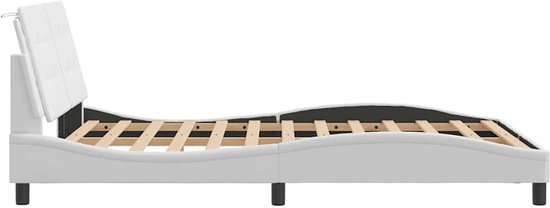 vidaXL-Bedframe-met-hoofdbord-kunstleer-wit-140x190-cm