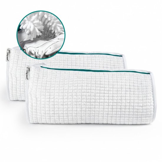 Ensemble de 2 sacs à laver pour chaussures Sac à laver pour chaussures avec fermeture éclair - Sac à laver pour chaussures pour machine à laver - Sacs à laver pour chaussures - Convient pour tous les types de chaussures