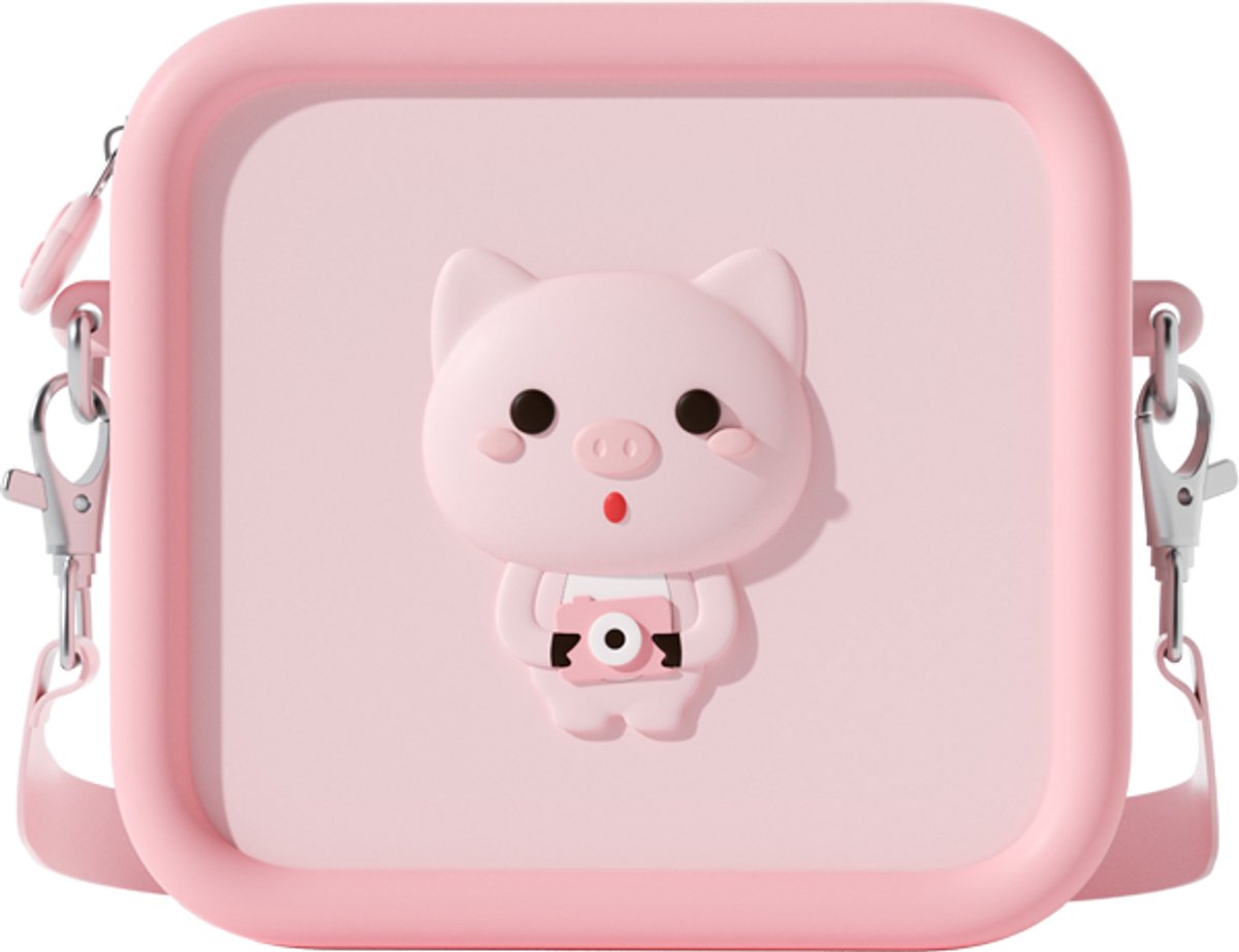 Snapling Beschermtas – Siliconen Hoes voor Kindercamera - fototoestel kinderen - Roze