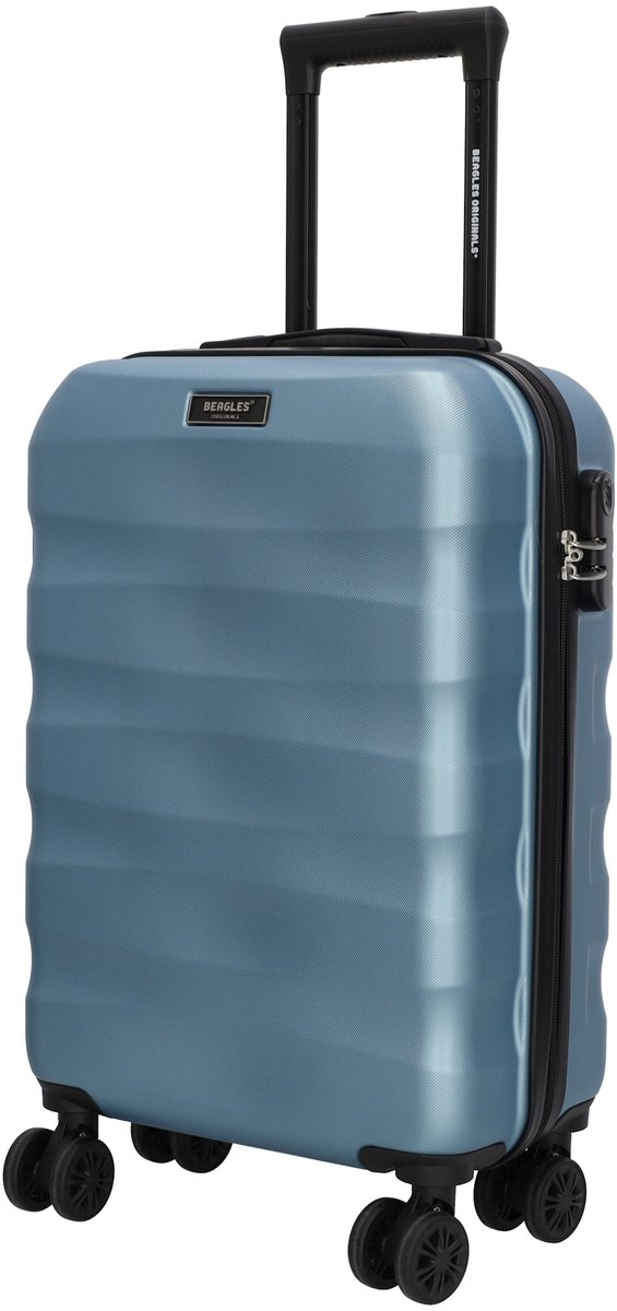 Beagles Originals Go Travel Handbagage Koffer - 50 cm - 29 Liter - Reiskoffer met Cijferslot - Ijs Blauw