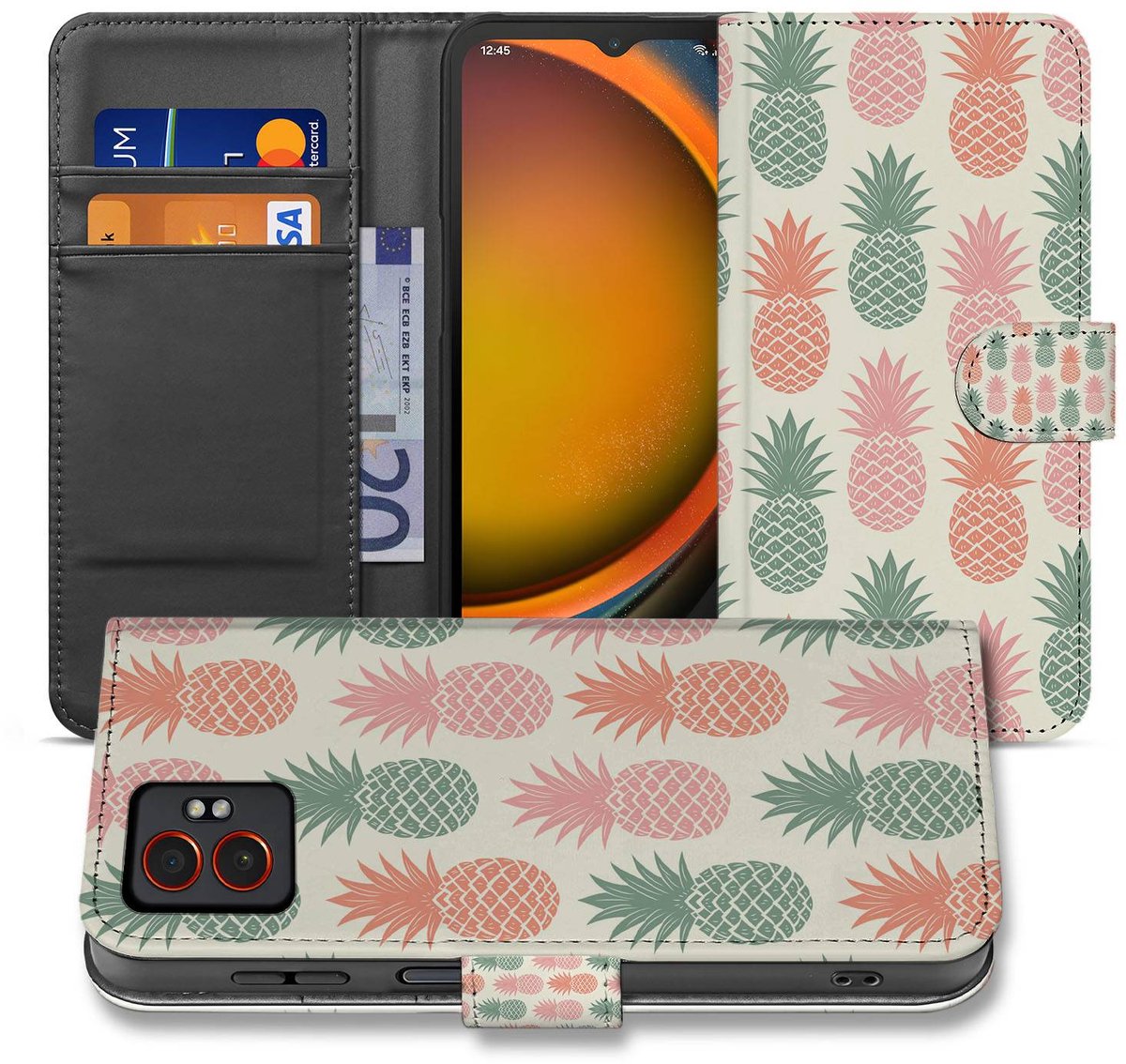 Book Case Samsung Galaxy Xcover 7 Pro Ananas Hoesje
