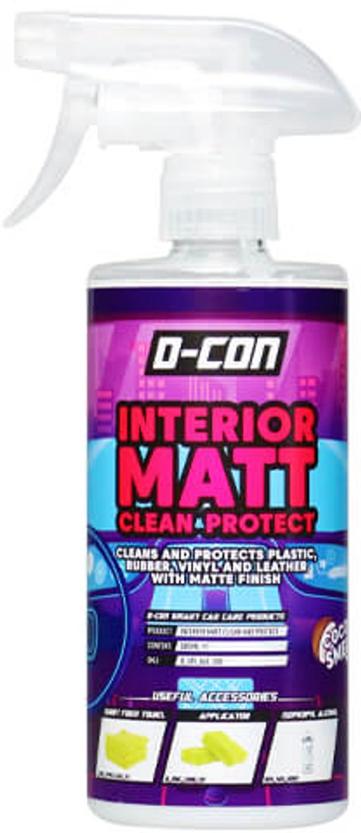 D CON INTERIEUR MATTE REINIGER EN DRESSING 500ML
