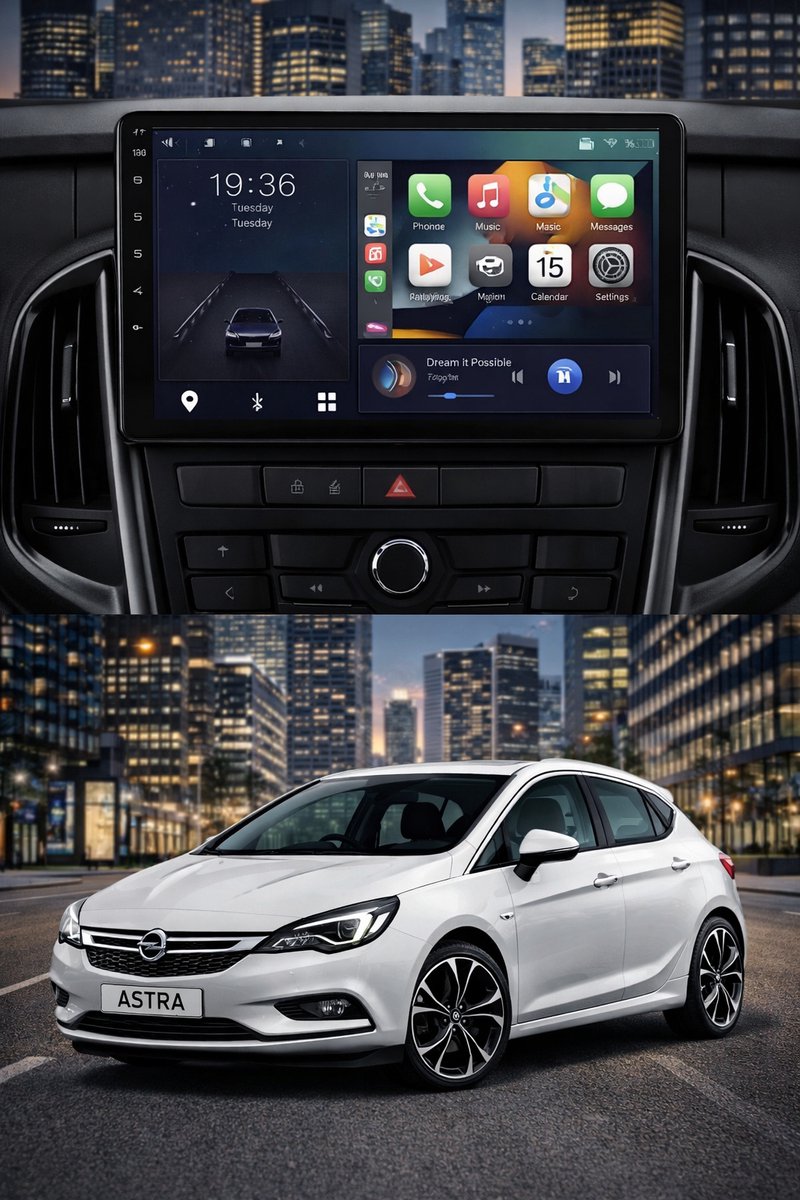 ADIVOX 9 inch Opel Astra 2010-2017 Android 15 CarPlay/Auto/Wifi/DSP/5G/DAB+