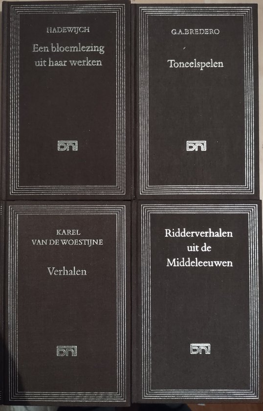 Set 4 x Vroege Nederlandse Literatuur - uit Bibliotheek der Nederlandse Letteren