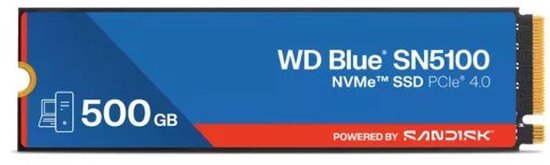 Western Digital WD Blue SN5100 500 GB M.2 PCI Express 4.0 NVMe QLC 3D NAND