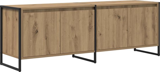 TV Wandkast Ambachtelijk eiken 60 x 31 x 29,5 cm Bewerkt hout