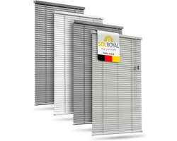 Sol Royal JA2 - Aluminium Jaloezie Zonder Boren 110x175 cm incl. Klemsteunen - Privacy- & Zonwering Binnen voor Ramen 110 cm breed, 25 mm La