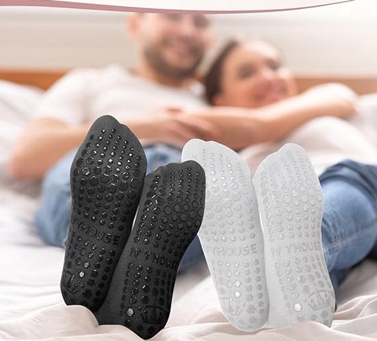 6 paar - Sokken - Sportsokken - Antislip Sokken - Yoga Sokken - sokken dames - Antislip Yoga Pilates Sokken - Professionele Yogasokken Dames - Dames hoge Pilates - Fitness Sokken - Antislip sportsokken van Merkloos — afbeelding 3