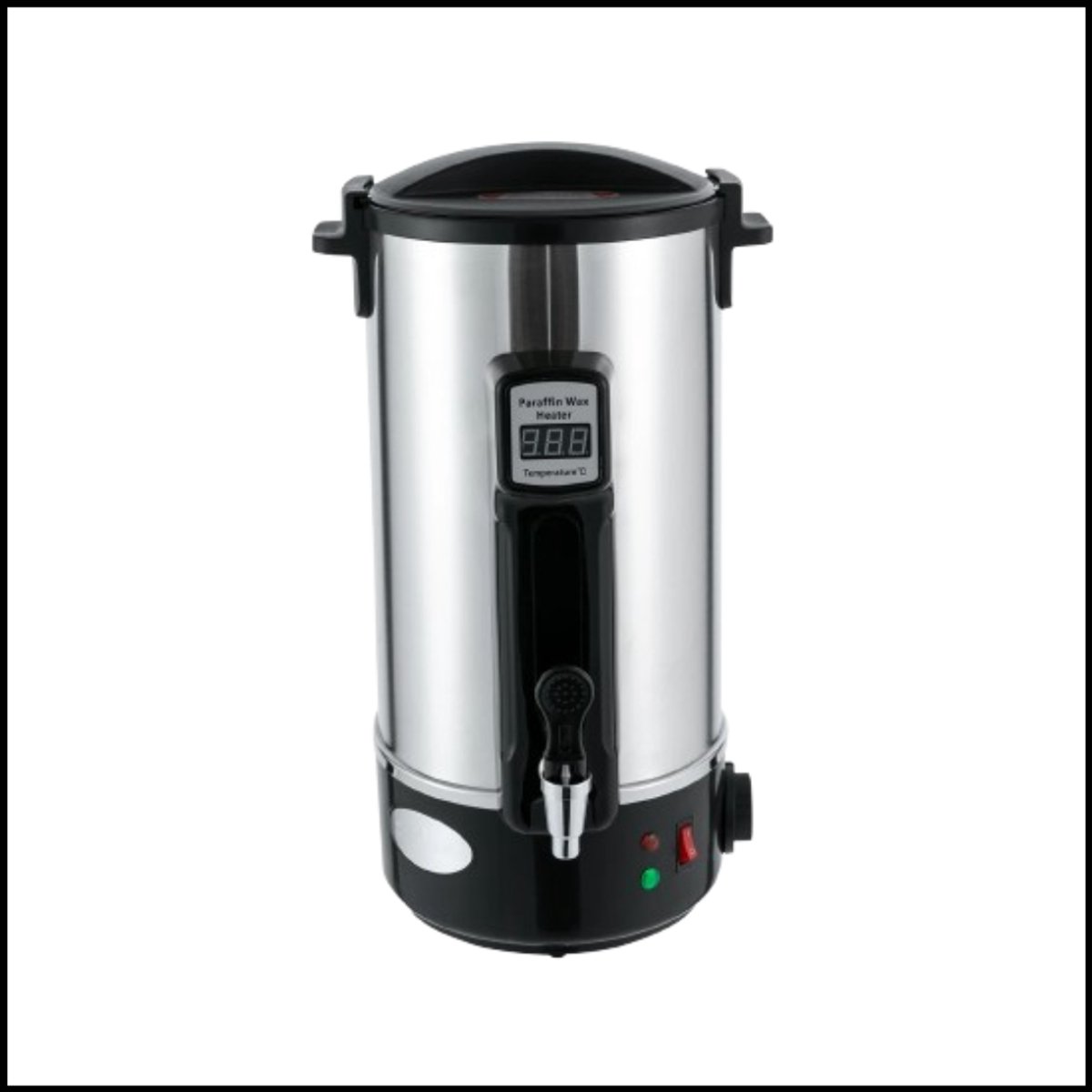 1100W Wax Smelter – RVS Wax Warmer Machine – Kaarsen Smelter met Verwarmingsuitloop – 10,8L Capaciteit – LED Display