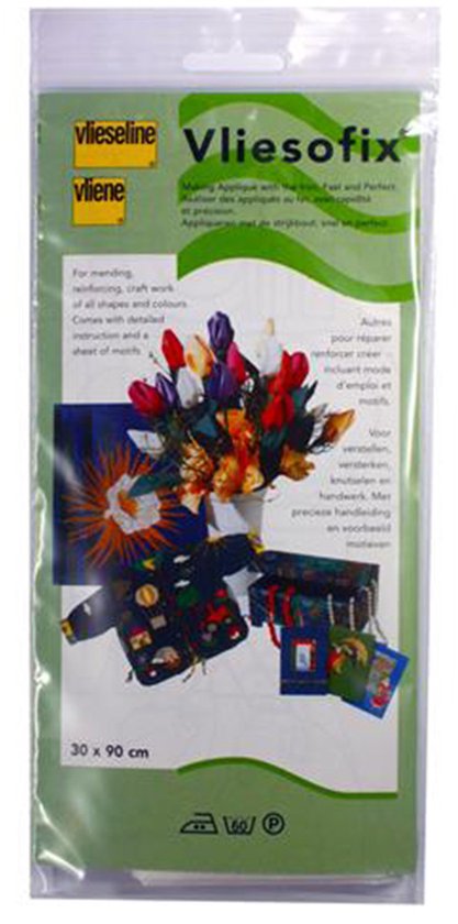 VLIESOFIX - Vlieseline 30x90 - plak-fix - plakt 2 lagen textiel met strijkbout