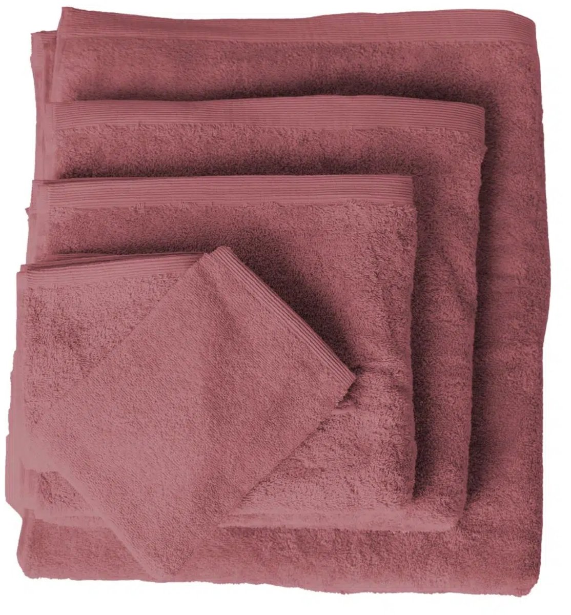 Linolux Washand Home Plum – Set van 6 – 100% Katoen – 580 g/m² – Zacht & Absorberend