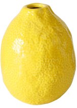 Boltze - Vaas - Citroen - Zitronella - Keramiek - Geel -18x14 cm