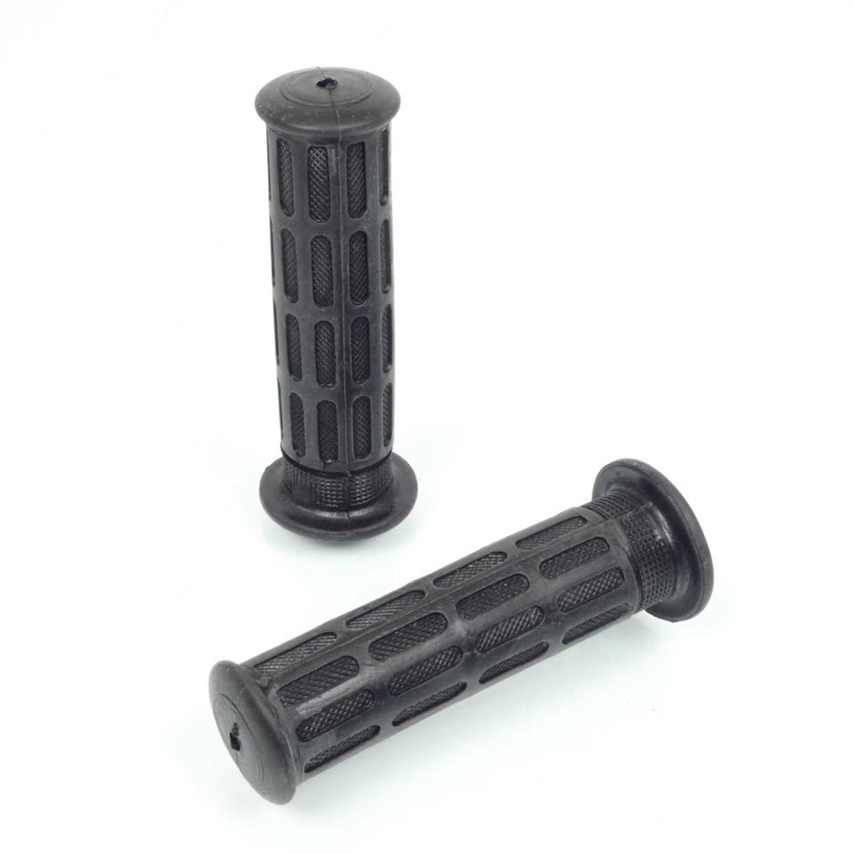 Poignée Générique Ø22/25mm noir embout fermé pour moto Honda vintage rétro Neuf