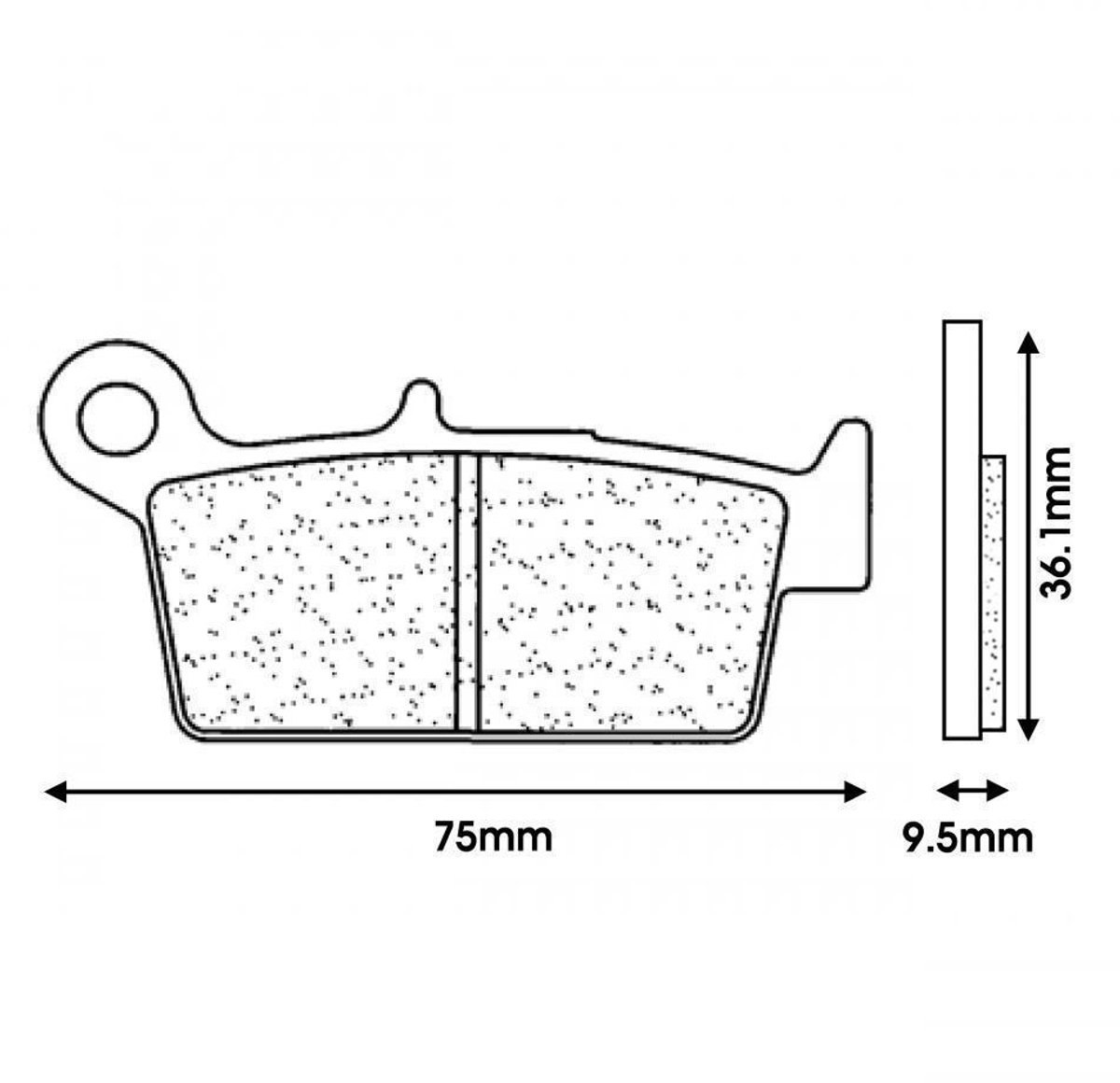 Plaquette de frein Bestop pour Moto Kawasaki 400 KLX 2003 à 2020 Neuf
