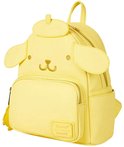 Gele mini-rugzak met Pompompurin gezicht, oren en gouden rits.