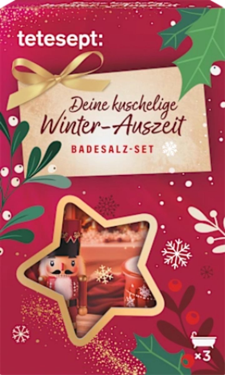 Geschenkset Winter Auszeit - Tetesept | 3-delig - Badzout Geschenk -Winter Gift Set - Kerstcadeau - Kerst Giftset - Vegan Badproducten Giftset