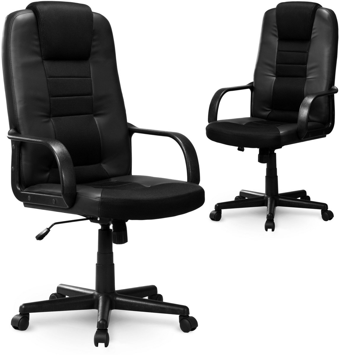 Sofotel 518B - Bureaustoel - Ergonomisch - Ademende Micromesh - Eco-leder