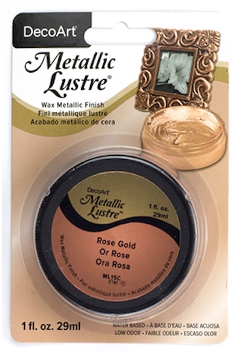 DecoArt Metallic Lustre 29ml, Rose Gold