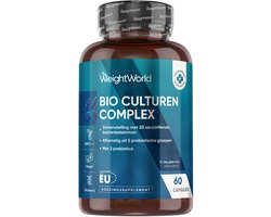 WeightWorld Probiotica capsules - 20 bacteriestammen met 77 miljard KVE - Verrijkt met inuline en FOS - Gemaakt in de Europese Unie