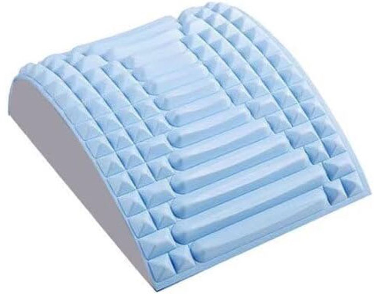 Nekstretcher - Rugstretcher - Backstretcher - Rugstrekker - Rugkussen - Nek en Rugstretcher - Postuur Corrector - Posture - Rugpijn Verlichten - Blauw