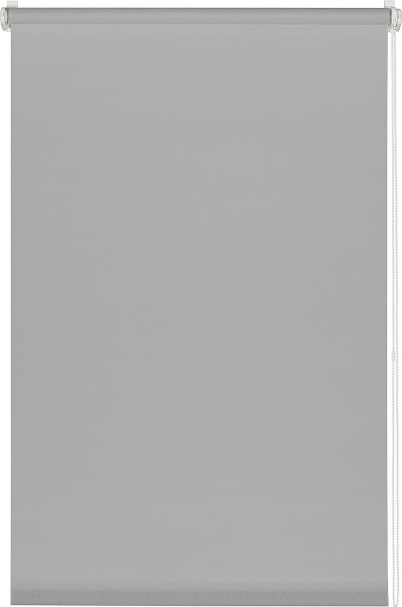 Stunq® Stijlvolle Verduisterende Rolgordijn met Klembevestiging, Transparant en Opaak, Lichtgrijs, 55 x 150 cm
