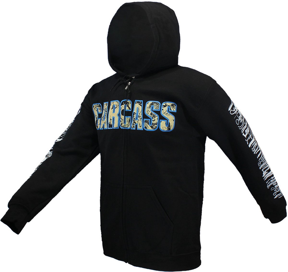 Carcass Necro Head Zipper Hoodie Vest - Officiële Merchandise - XXL