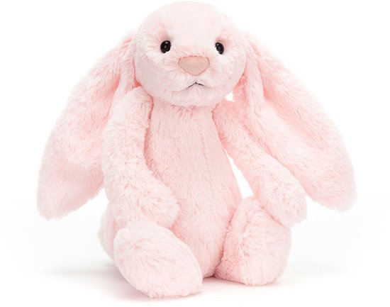 Jellycat Knuffels - Bashful Pink Bunny - Roze - Konijn - Knuffel - 31 cm - Voor alle leeftijden