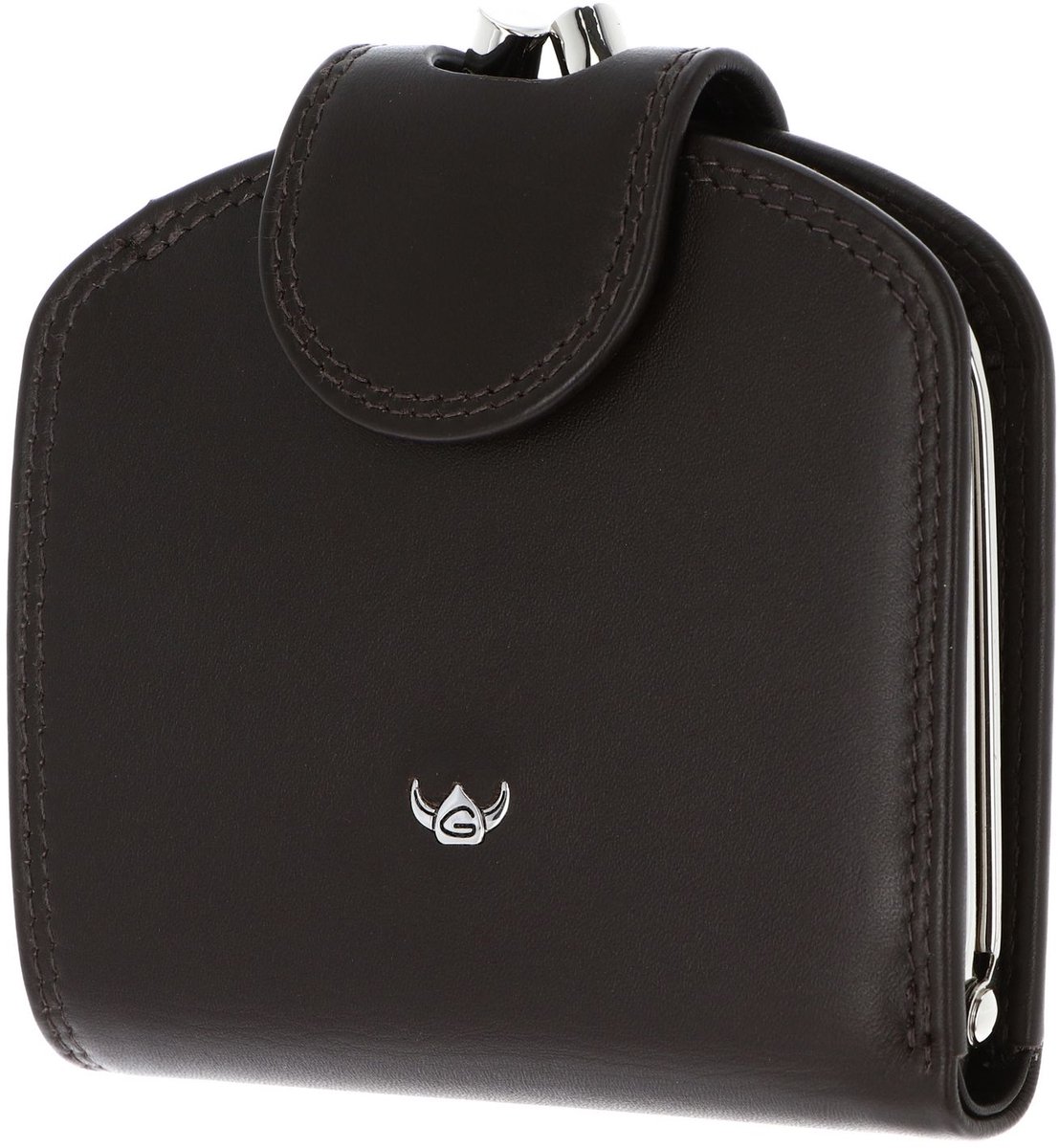 Golden Head Leren portemonnee Polo RFID Protect Bügelbörse 2048 Dunkelbraun donkerbruin