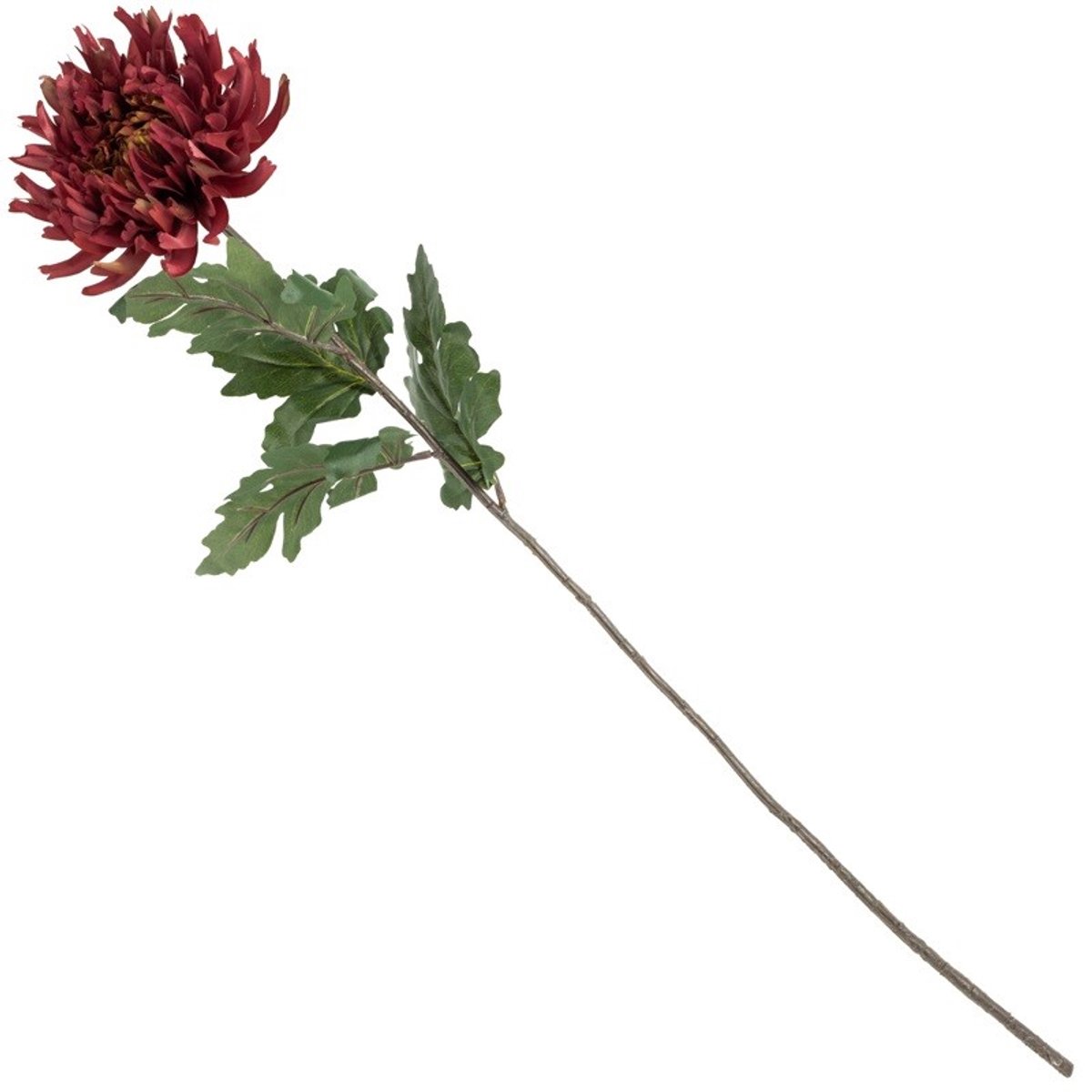 Kunstbloem chrysant roze/rood