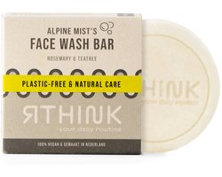 Facewash Bar Rozemarijn & tea tree - Plasticvrij - Vegan - 75 g - Zeep bar - Soap bar
