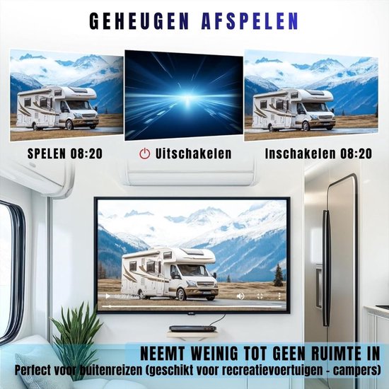 RWB® DVD Speler met HDMI - DVD Speler - Mini DVD Speler - 1080P Full HD - met Toebehoren van RwB — afbeelding 5