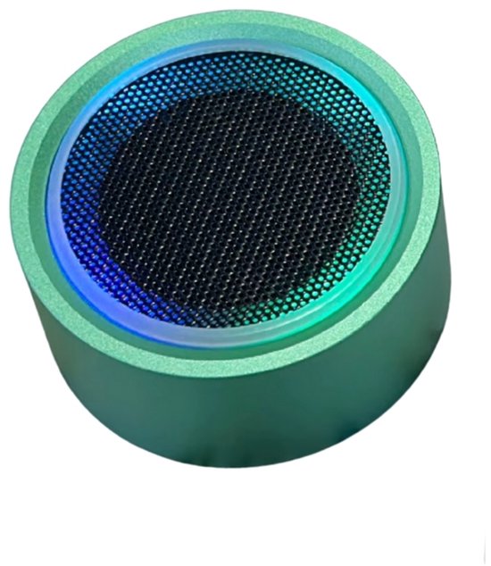 Mini Bluetooth Speaker MagShake RGB met Magneetvoet, Shake Control, IPX7 Waterdicht, TWS Stereo, 5-7 uur speeltijd – Groen