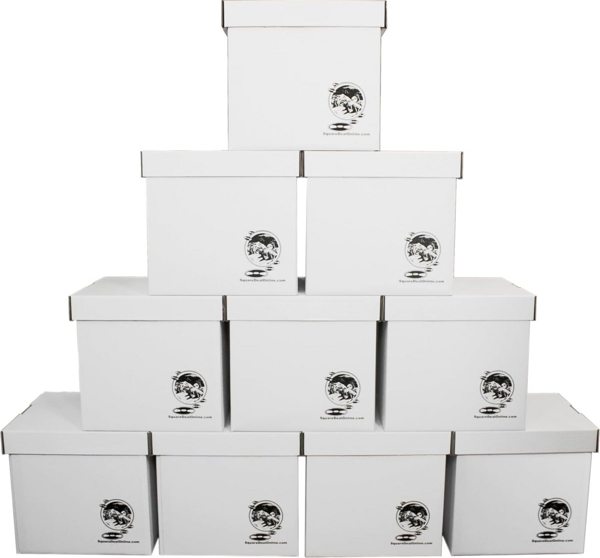 Set van 10 Stevige Opbergdozen voor 12 Inch Vinyl Platen