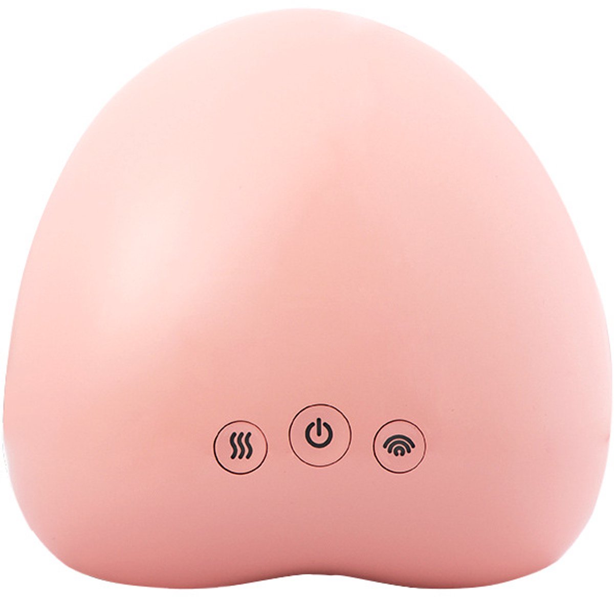 Draadloze handmassager met verwarmings- en drukfunctie - roze