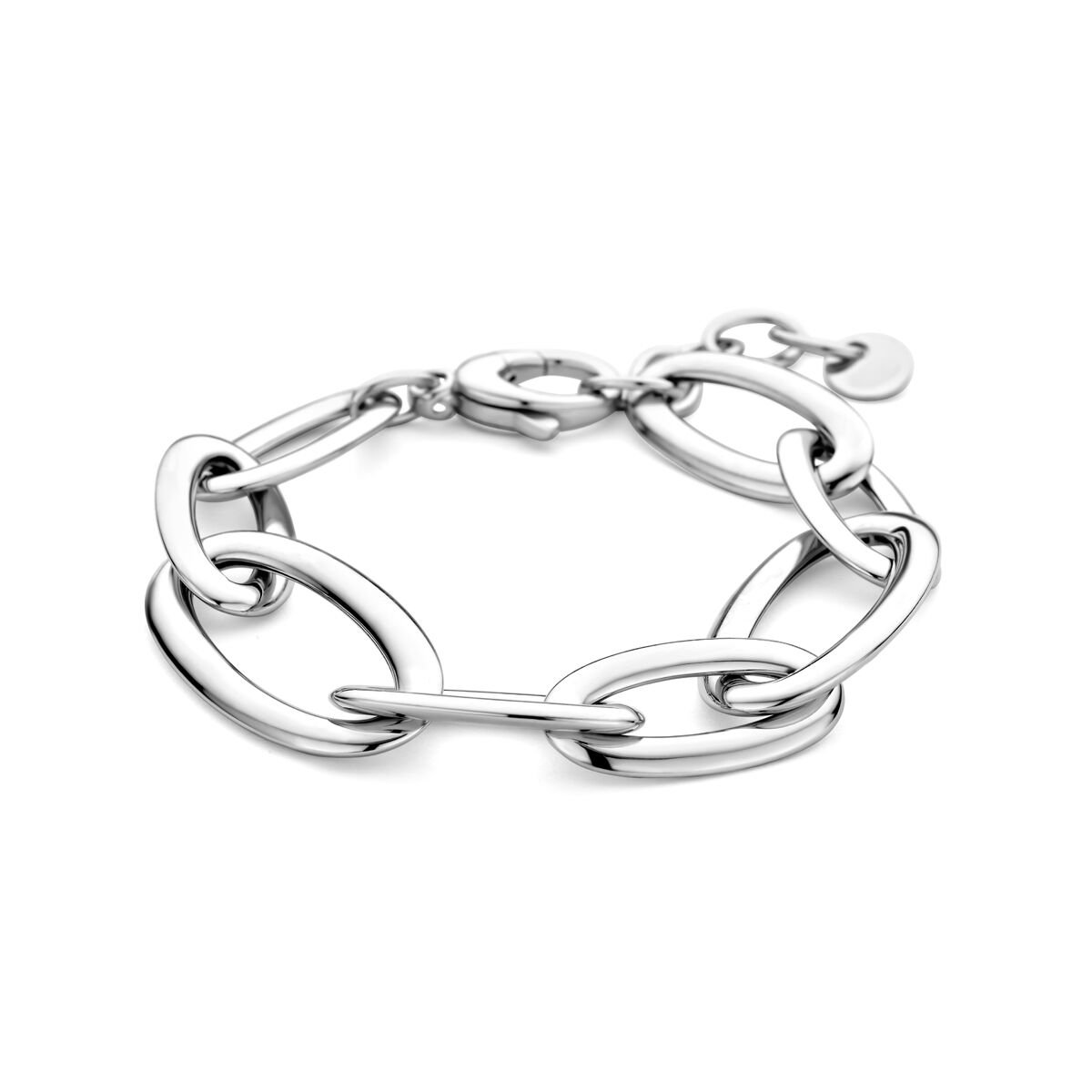 Lev Sieraden - 925 zilveren armband 19 mm 20 + 3 cm Uitgevoerd met karabijnsluiting - Zilver kleurig - Gerhodineerd 925 zilver