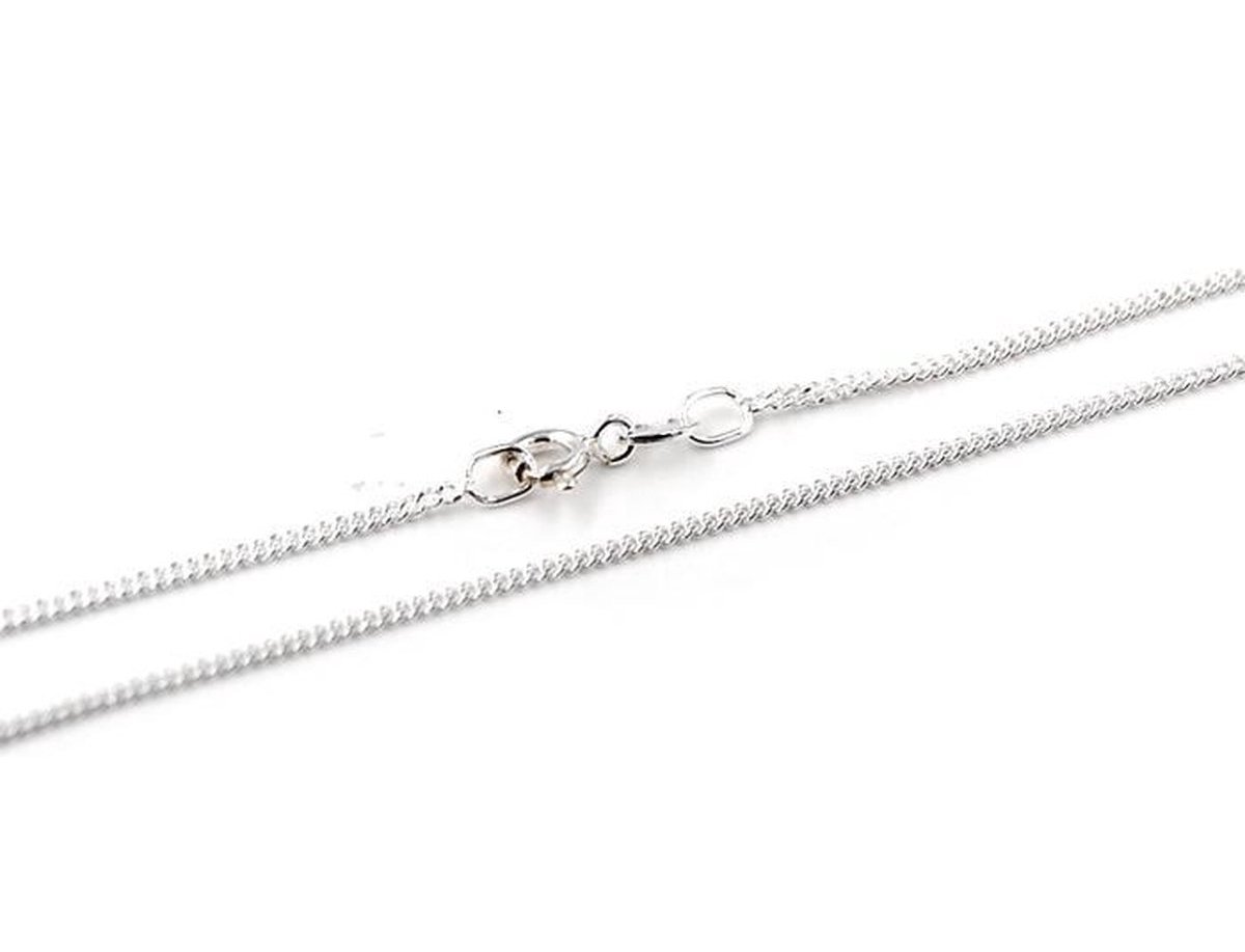Zilveren collier ketting collier 50 cm gourmet schakel 1,5 mm