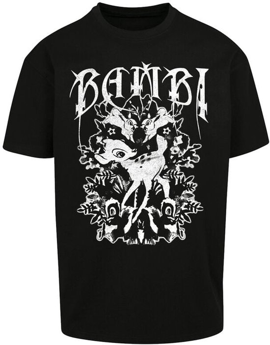 Bambi Roschach Heren Oversized T-shirt - zwart - XXL