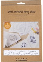 New brothread 12PCS A4(29.7x21cm) Zelfklevende Wateroplosbare Borduurstabilisator Afdrukbaar Borduurpapier - Medium Gewicht - Geschikt voor het afdrukken of tekenen van patronen, hand&machine borduren