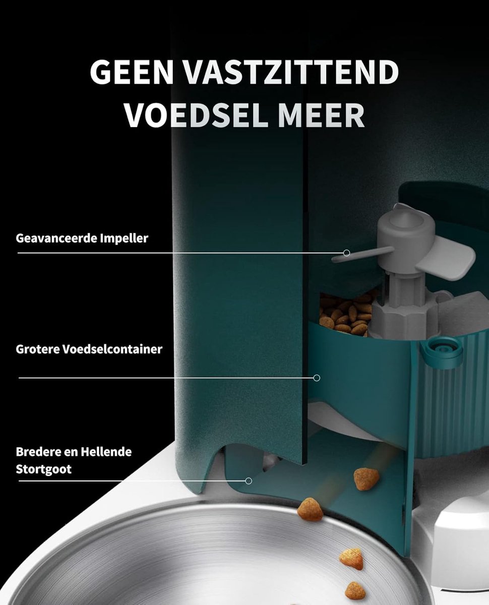 PETKIT Automatische Kattenvoerautomaat met APP Besturing 3L - afbeelding 2