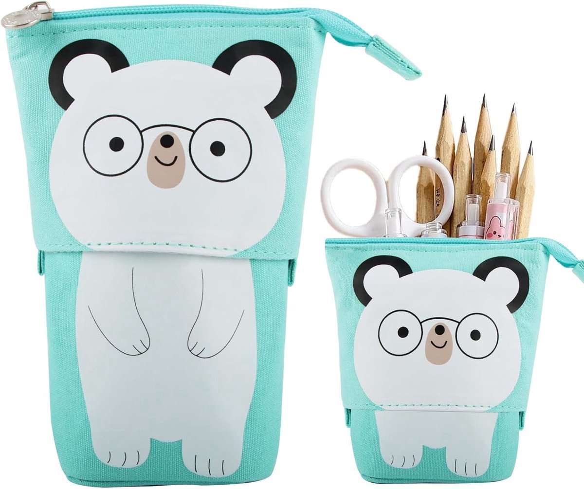 Stunq® Telescopische Pennenzak met Kattenmotief - Duurzame Opbergoplossing voor School en Creativiteit