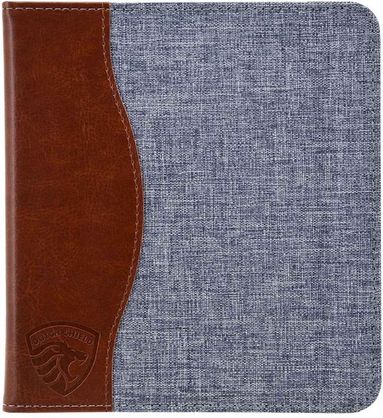 Hoesje Geschikt voor Kobo Libra H2O Sleepcover Jeans Style Hoes Grijs - ereader hoesje - cover van Merkloos — afbeelding 3