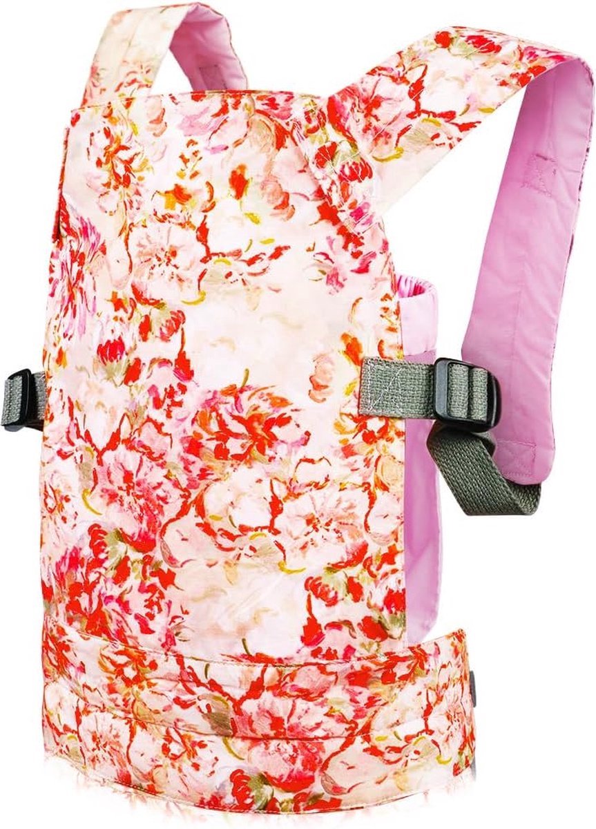 Stunq® Verstelbare Poppen Draagtas Met Schouderbanden Voor Kinderen - Geschikt Voor 14-18 Inch Poppen (Roze Katoen)