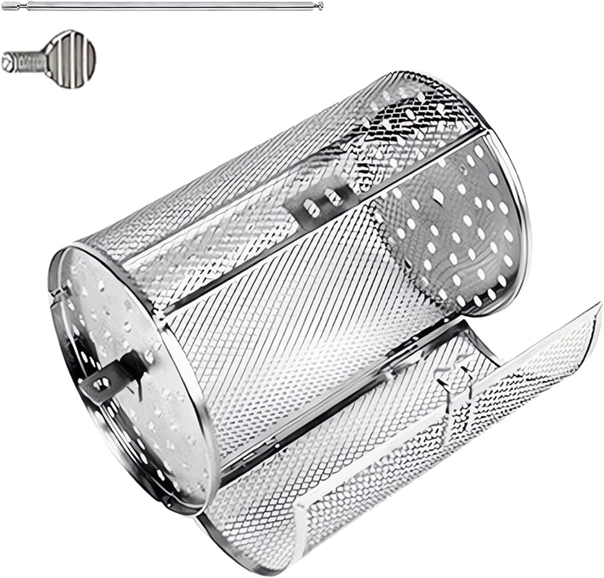 Draaimand voor Barbecue en Airfryer - RVS Rooster