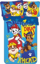PAW Patrol BABY / Peuter dekbedovertrek Pawsome - 135 x 100 + 40 x 60 cm - Katoen