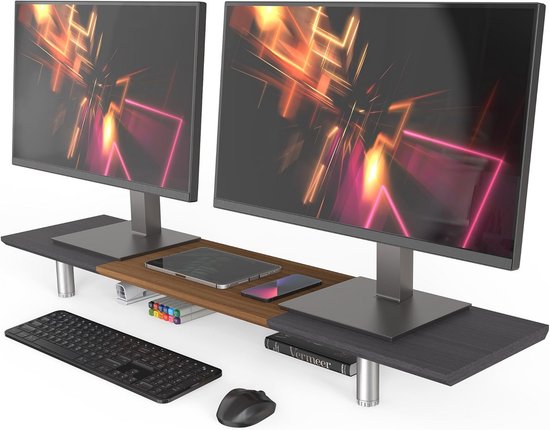 ErGear – dubbele monitorarm – monitorstandaard – voor 2 monitoren – max 32 inch per scherm – | Gecontroleerde retourproducten en nieuwe overstockproducten tegen een onverslaanbare lage prijs
