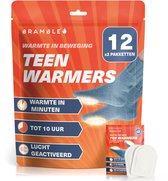 Bramble – 24 Voetwarmers (12 Paar) – Ultradunne Zelfklevende Pads voor Schoenen & Laarzen – Luchtgeactiveerd – Outdoor, Wandelen, Skiën, Fietsen