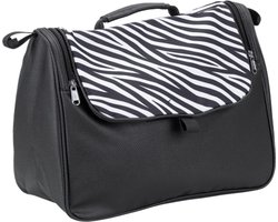 Rollatortas skai leer met zebraprint en ritssluiting