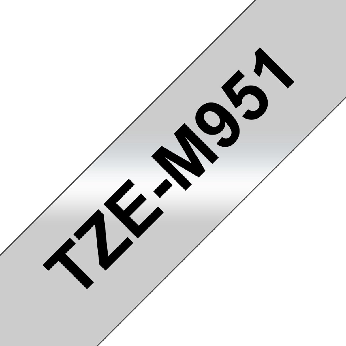 Brother TZe-M951 Zwart op zilver