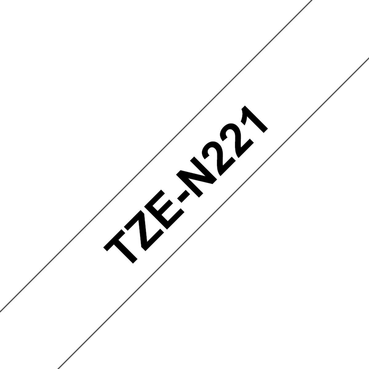 Brother TZe-N221 Tape Zwart op wit (9 mm)